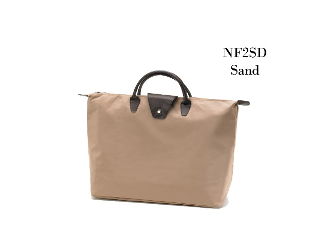 Short Handle Fold-Up Bag - Sand