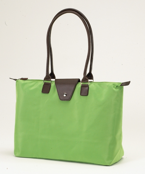 Long Handle Fold-Up Bag - Lime, Pack of 2