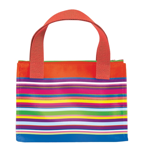 Lunch Bag - Orange Stripe, Pack of 2