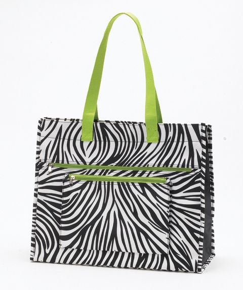 Insulated Tote Bag - Zebra, Pack of 2