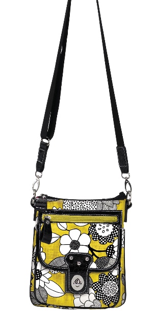 Pouch Yellow & Black Floral, Pack of 2