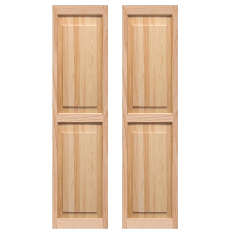 Exterior Raised Panel Shutters 15 x 59 in.