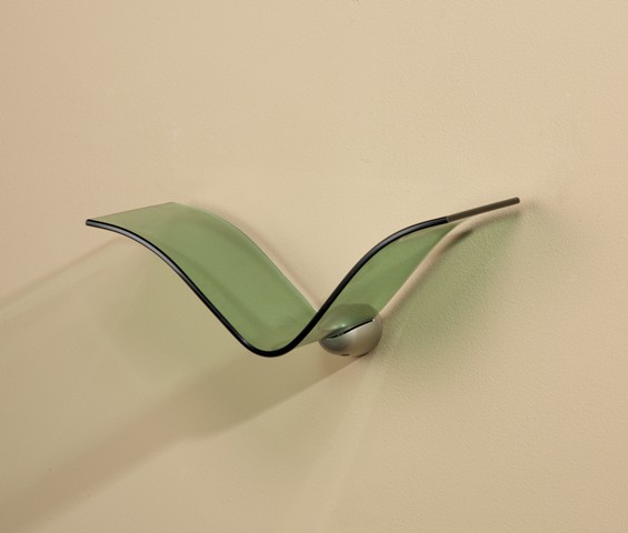 Picture of Amore Designs CPTSHERONGR Concepts Heron Green Glass shelf