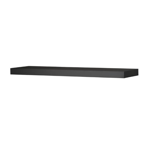 Picture of Amore Designs GRD1048BK Wood Shelving Grande Black Straight Shelf- 48 in.