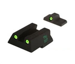 Meprolight USA Meprolight Tru-Dot H&K 45/45C/P30/VP9/SFP9 (Not VP2020) Fixed Green Rear/Front Tritium Illum Pistol Sight Set 0115453101