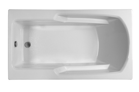 Picture of Reliance Baths R6032ERRS-W Rectangular 59 x 32 in. Soaking Bathtub With End Drain- White Finish