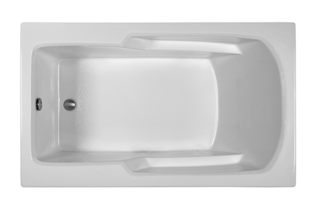 Picture of Reliance Baths R6036ERRS-W Rectangular 60 x 36 in. Soaking Bathtub With End Drain- White Finish