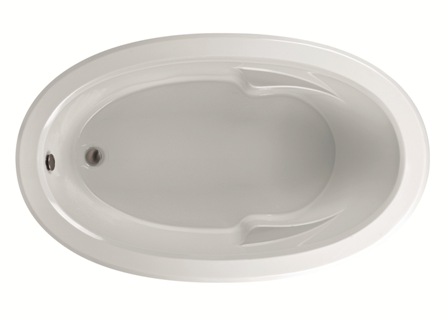 Picture of Reliance Baths R7042ODIS-B Oval 70 x 42 in. Soaking Bathtub With End Drain- Biscuit Finish