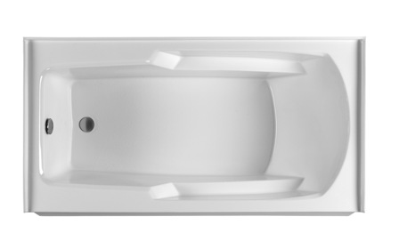 Picture of Reliance Baths R6030ISS - W -LT Integral Skirted 60 x 30 in. Soaking Bathtub With End Drain- White Finish