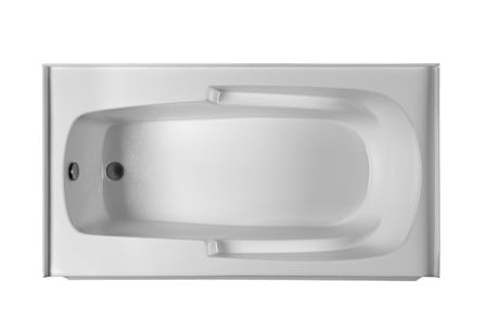 Picture of Reliance Baths R6032ISS-B-RH Integral Skirted 60 x 32 in. Soaking Bathtub With End Drain- Biscuit Finish