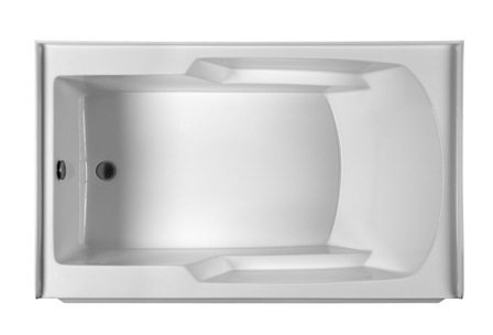 Picture of Reliance Baths R6036ISS-B-RH Integral Skirted 60 x 36 in. Soaking Bathtub With End Drain- Biscuit Finish