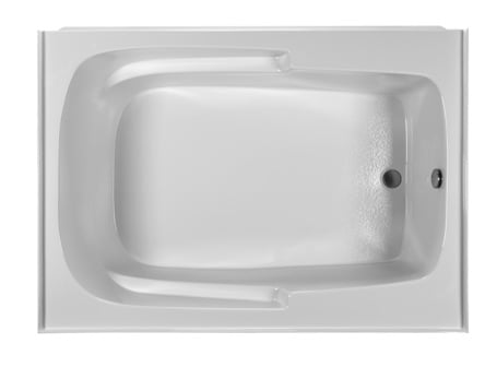 Picture of Reliance Baths R6042ISS-B-LH Integral Skirted 60 x 42 in. Soaking Bathtub With End Drain- Biscuit Finish