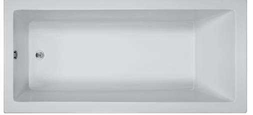 Picture of Reliance Baths R6632CRS-B Rectangular 66 x 32 in. Soaking Bathtub With End Drain- Biscuit Finish