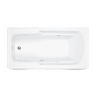Picture of Reliance Baths R6030ISW-B-LH Integral Skirted 60 x 30 in. Whirlpool Bathtub With End Drain- Biscuit Finish