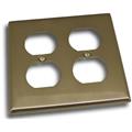 Residential Essentials 10823SN Double Receptacle Outlet Switch Plate, Satin Nickel Residential Essentials 10823SN Double Receptacle Outlet Switch Plate, Satin Nickel