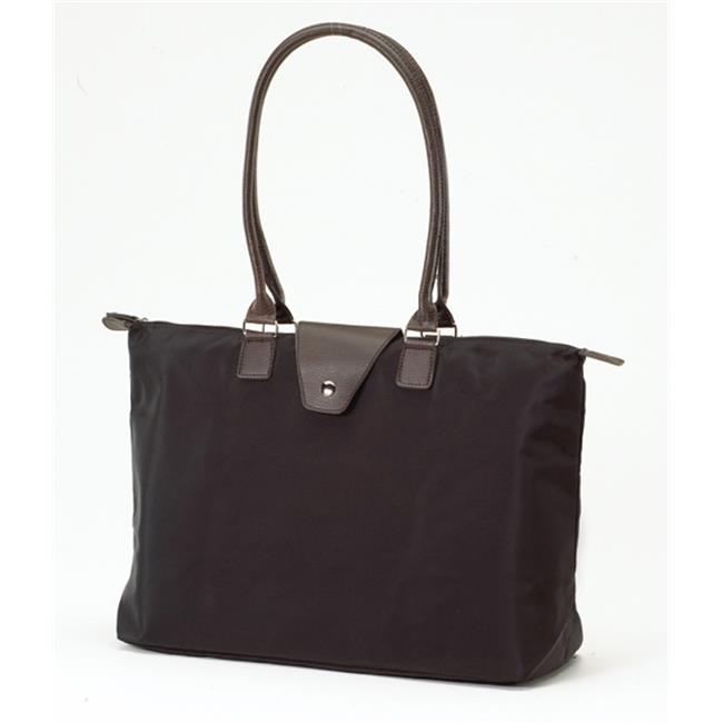 Joann Marrie Designs NF3BL Long Handle Fold-Up Bag - Black- Pack of 2