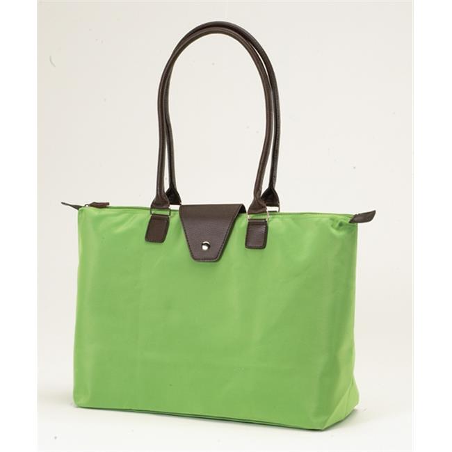 Joann Marrie Designs NF3LI Long Handle Fold-Up Bag - Lime- Pack of 2