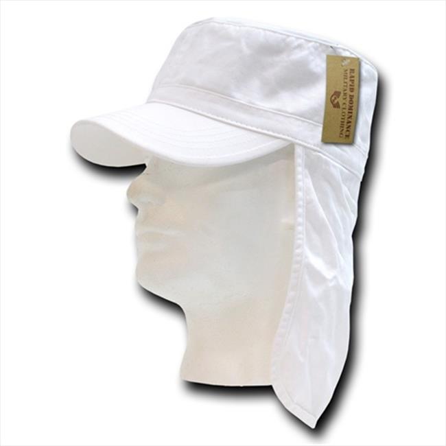 Rapid Dominance 107-PL-WHT-07 Foreign Legion Flap Caps - White Large And Extr...