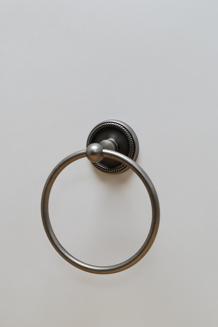 Residential Essentials 2186AP Towel Ring; Aged Pewter