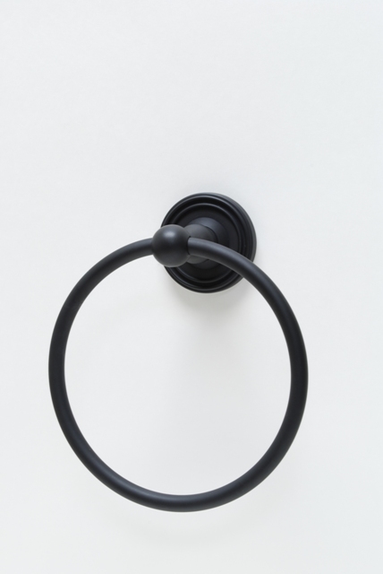 2286BK Towel Ring- Black