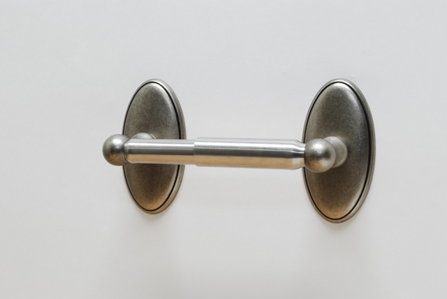 Standard Tissue Holder, Aged Pewter