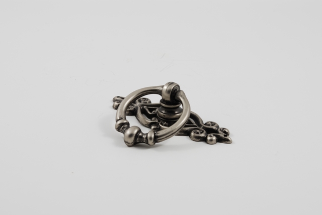 10247AP Cabinet Ring Pull with Backplate- Aged Pewter