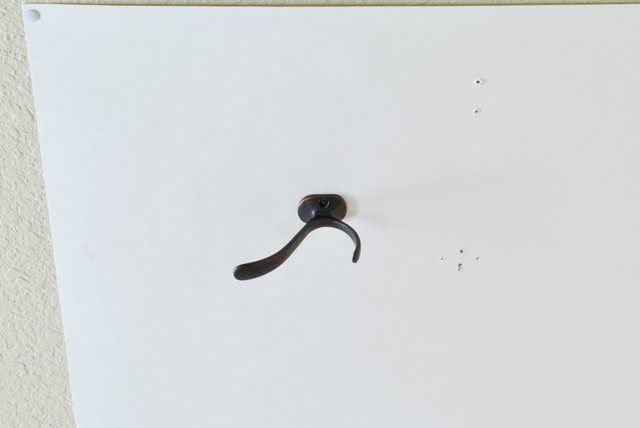 Vertical Double Robe Coat Hook, Venetian Bronze