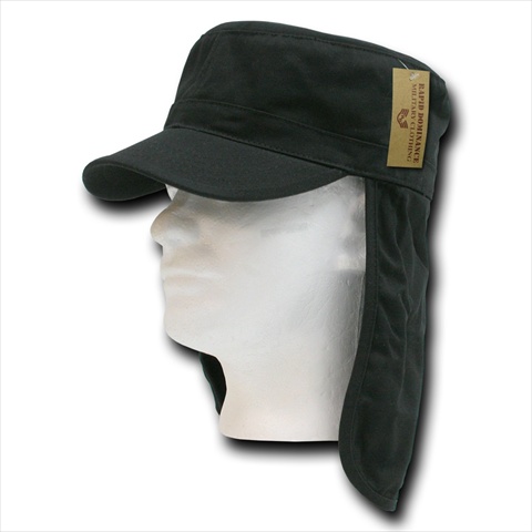 Foreign Legion Flap Caps - Black- Small And Medium