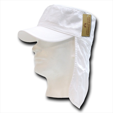 Foreign Legion Flap Caps - White, Small And Medium