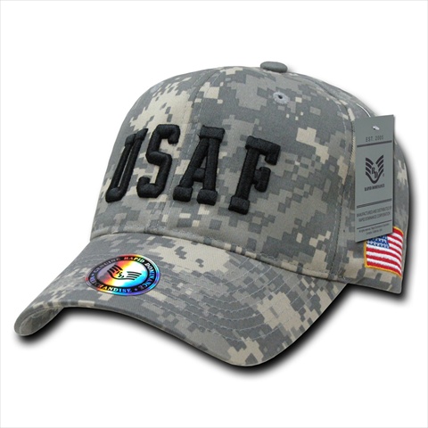 944-USAF Digital Branch Caps With Flag, USA
