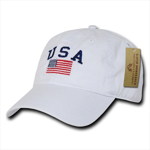 Polo Style USA Caps - White