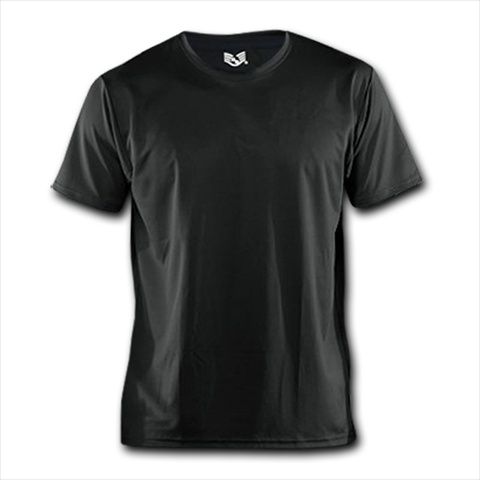 B01-PL-BLK-02 Performance Breathable T-Shirt - Black- Medium