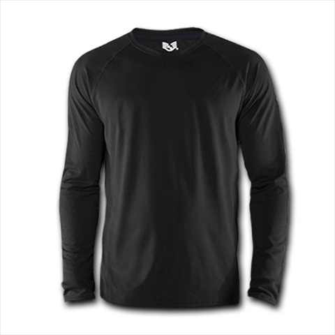 Performance Long Sleeve Crew - Black, Large