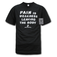 Military Graphics T-Shirt, Pain, Black, 2X
