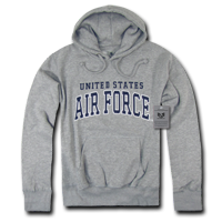 Pullover Hoodies, Air Force, Heather Grey, Medium