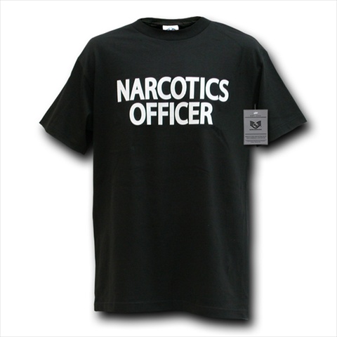Picture of Rapid Dominance J25-NAR-BLK-02 Law Enforcement Training Shirt- Narcotics Officer Black- Medium