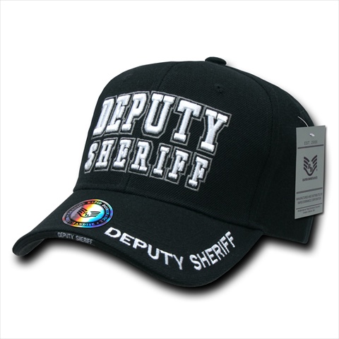 Deluxe Law Enforcement Caps, Deputy Sheriff, Black