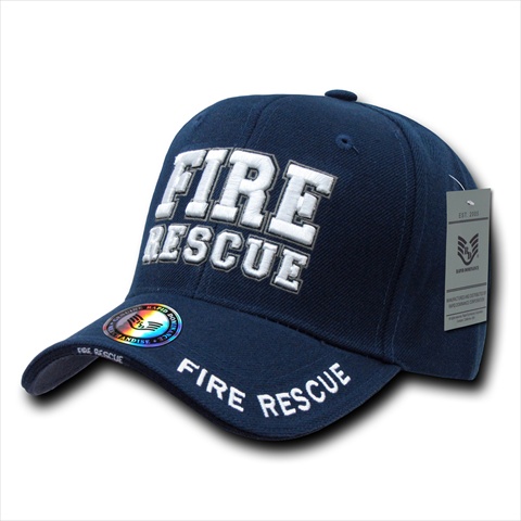 JW-FIRE-RESCUE Deluxe Law Enforcement Caps, Fire Rescue, Navy