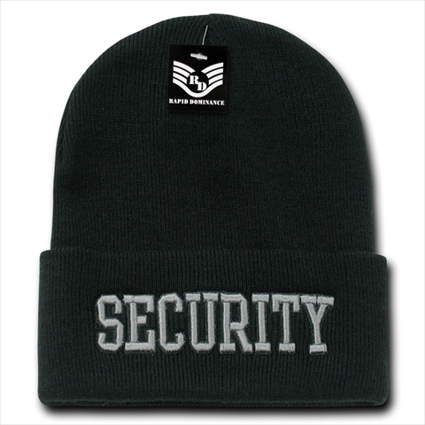 R81-SEC Military And Law Long Beanies- Security- Black