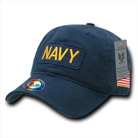 Dual Flag Raid Caps, Navy
