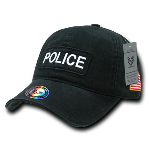 R89POLICE Dual Flag Raid Caps Police