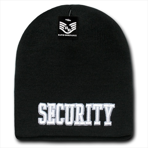 R90-SEC Military And Law Work Beanies, Security, Black
