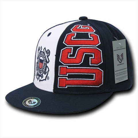 S004-COASTGUARD Stack Up Military Caps- Coast Guard