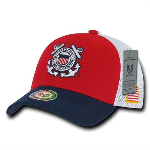 Deluxe Mesh Military Caps, Coast Guard