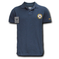 Military Polo Shirt, Navy, Navy, Small