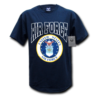 Classic Military T-Shirt- Air Force- Navy- Small