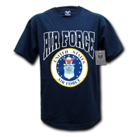 Classic Military T-Shirt- Air Force- Navy- Medium