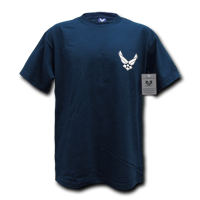 Basic Military T-Shirt, Air Force, Navy, Extra Large