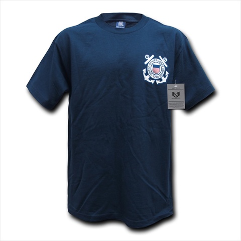 Basic Military T-Shirt- Coast Guard- Navy- Medium