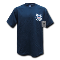 Basic Military T-Shirt- Coast Guard- Navy- 2X